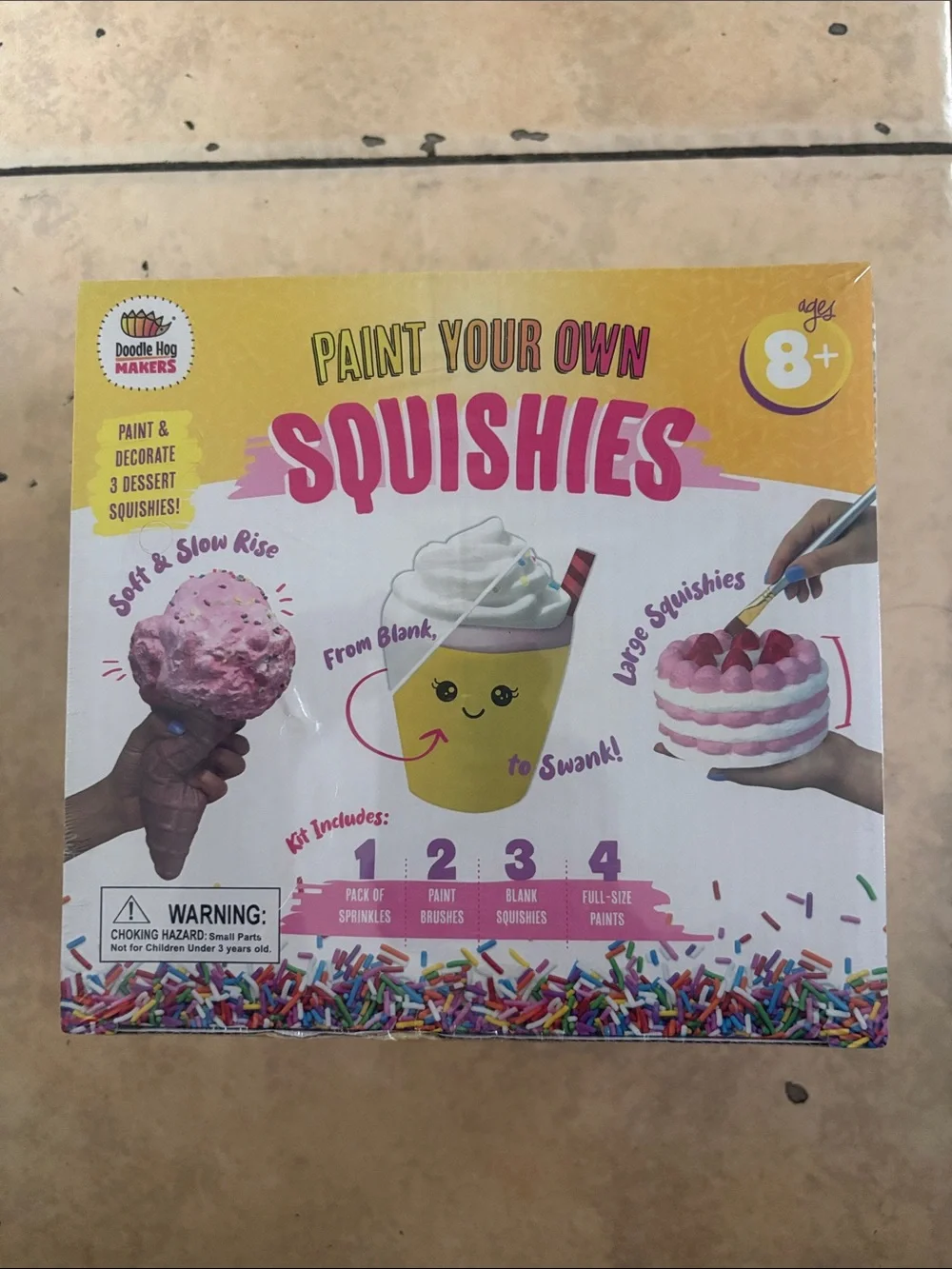 Paint Your Own Squishies Craft Kit - Yellow by Unknown Brand